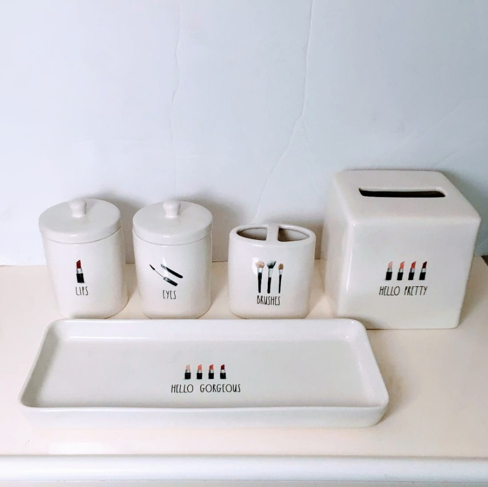 New Rae Dunn Makeup Organizer set